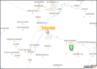 map of Rodman