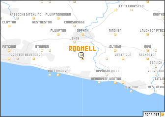 map of Rodmell