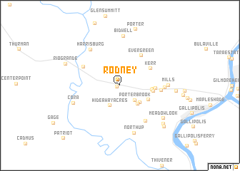 map of Rodney