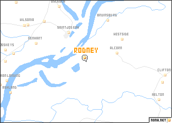 map of Rodney