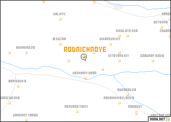 map of Rodnichnoye