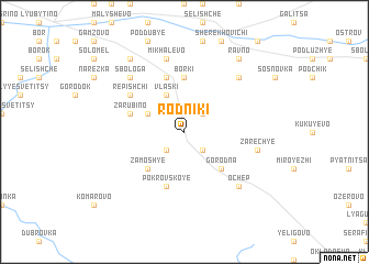 map of Rodniki