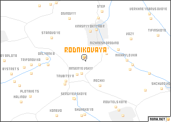 map of Rodnikovaya