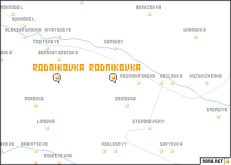 map of Rodnikovka