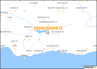 map of Rodnikovskoye