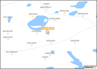 map of Rodnik