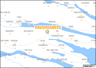 map of Rödningsberg