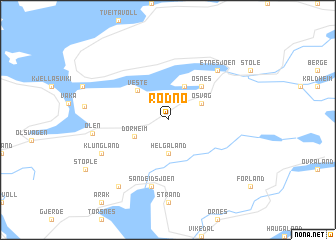 map of Rødno