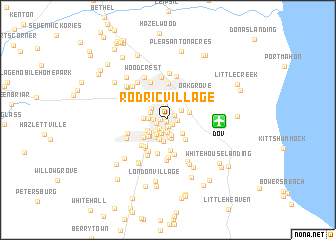 map of Rodric Village