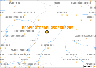 map of Rodrigatos de las Regueras