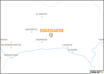 map of Rodrigueño