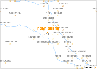 map of Rodrigueño