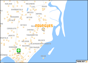 map of Rodrigues