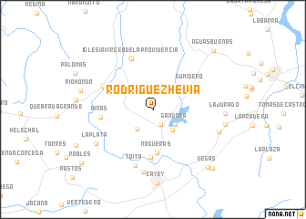 map of Rodriguez Hevia