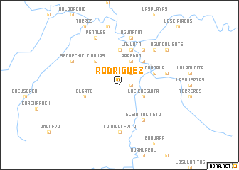 map of Rodríguez