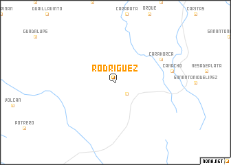 map of Rodriguez