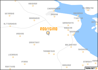 map of Rodygino