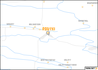 map of Rodyki