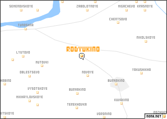 map of Rodyukino