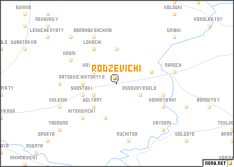 map of Rodzevichi