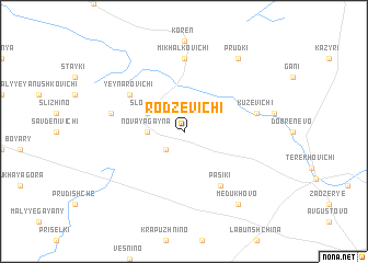 map of Rodzevichi