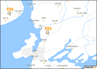 map of Rød