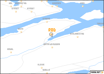 map of Rød