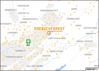 map of Roebuck Forest