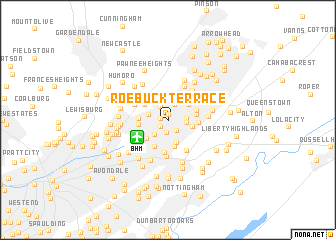 map of Roebuck Terrace