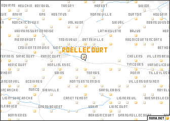 map of Roëllecourt