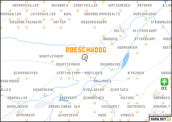 map of Roeschwoog