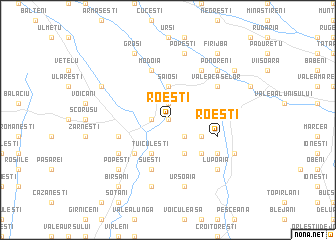 map of Roeşti