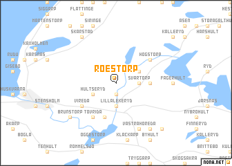 map of Roestorp