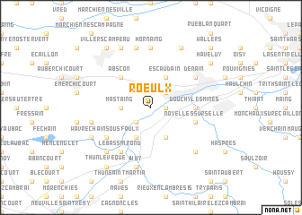 map of Roeulx