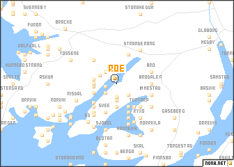 map of Röe