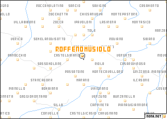 map of Roffeno Musiolo
