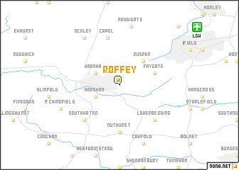 map of Roffey