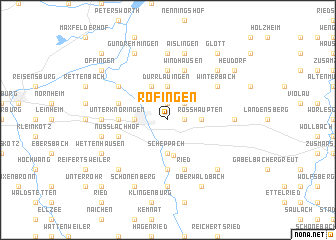 map of Röfingen