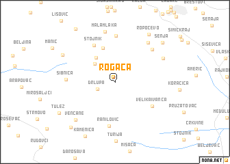 map of Rogača