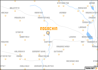 map of Rogachin