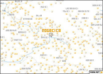 map of Rogačica