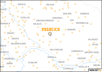 map of Rogačica