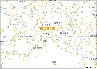 map of Rogačići