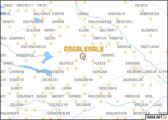 map of Rogale Małe