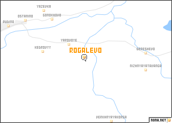 map of Rogalëvo