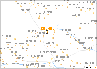 map of Roganci