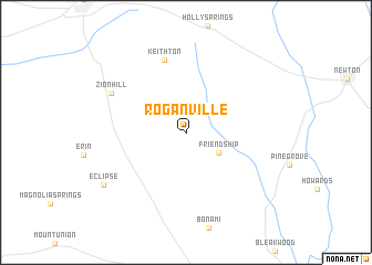 map of Roganville