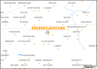 map of Rogäsen-Jerichow