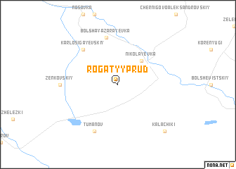 map of Rogatyy Prud