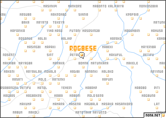 map of Rogbese